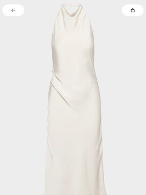 Aritzia Audience Satin Halter Dress